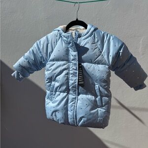 GAP Baby Blue Fleece-Lined winter Jacket